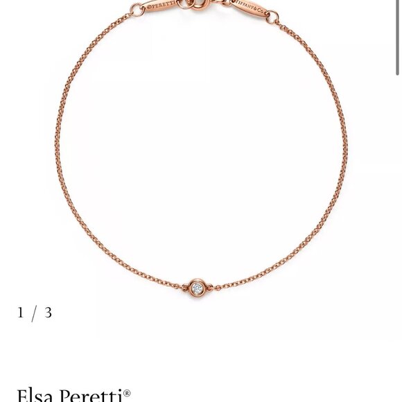 Tiffany & Co. Elsa Peretti Diamonds by the Yard Bracelet, Rose Gold - Picture 4 of 6